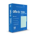 45380 - FOLDER CARTA AZUL OFIX CON 100PZAS