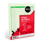 16294 - BLOCK POLIZA DIARIO CARTA C/50HJS