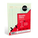 16297 - BLOCK RAYADO DIARIO CARTA C/50HJS