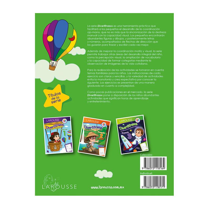 41792 - LIBRO EJERCICIOS DIVERTITRAZOS PREESCOLAR 1