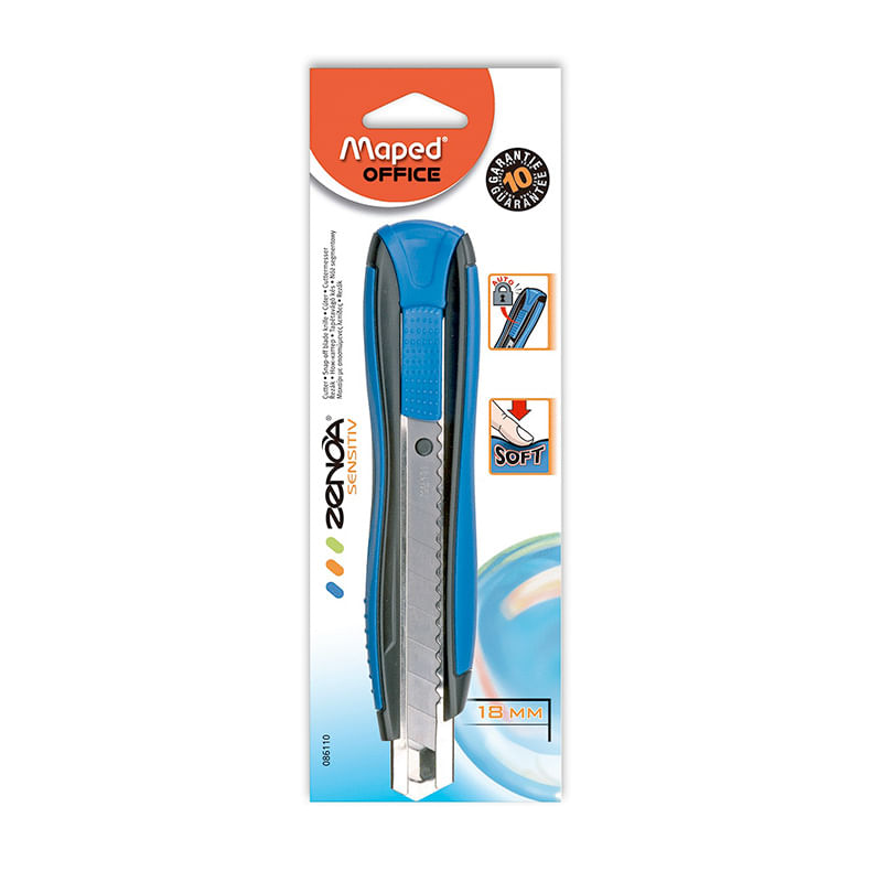 10413 - NAVAJA RETRACTIL GRUESA USO PESADO C/GUIA ZENOA SENSITIV