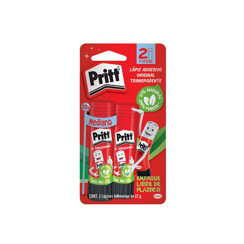 10203 - LAPIZ ADHESIVO 22GRS CON 2 PRITT
