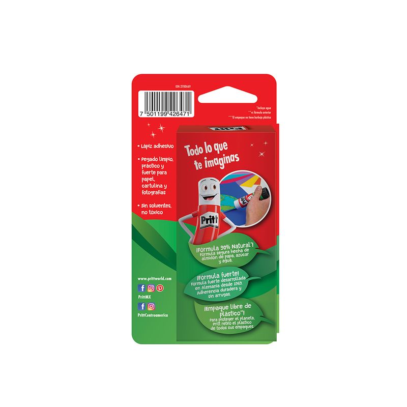 41022 - LAPIZ ADHESIVO 22GRS CON 2 PRITT