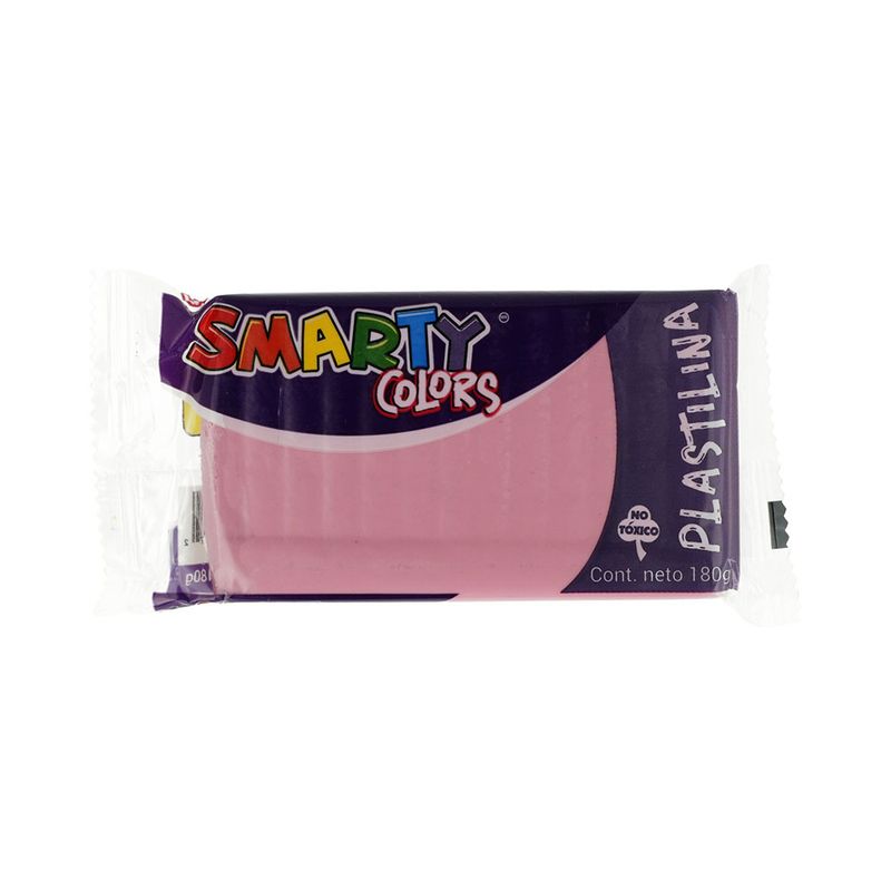 15237 - PLASTILINA MARQUETA 180GRS ROSA SMARTY