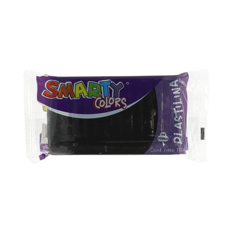 16394 - PLASTILINA MARQUETA 180GRS NEGRO SMARTY
