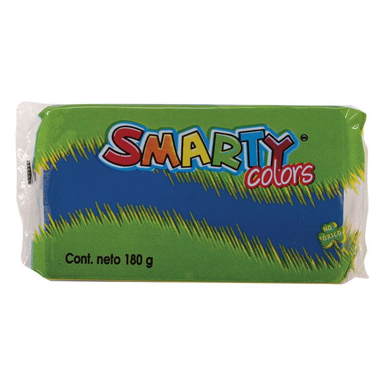 16380 - PLASTILINA MARQUETA 180GR AZUL OBS SMARTY