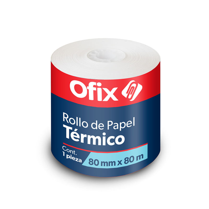 9883 - ROLLO PAPEL TERMICO OFIX 80MM X 80MTS