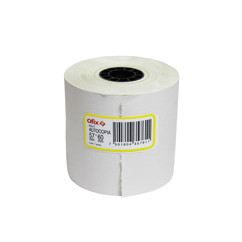 ROLLO PAPEL TERMICO 57MM X 60MM