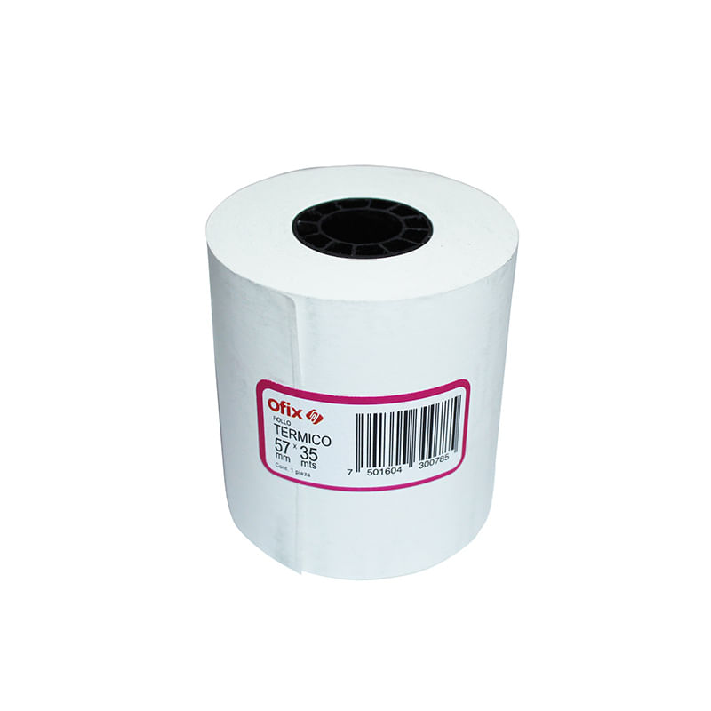10875 - ROLLO PAPEL TERMICO OFIX 57MM X 35MTS