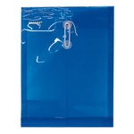 13116 - SOBRE BOLSA CARTA CON RONDANA VERTICAL PLASTICO AZUL