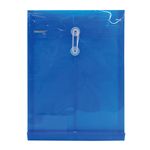 13830 - SOBRE BOLSA OFICIO CON RONDANA VERTICAL PLASTICO AZUL