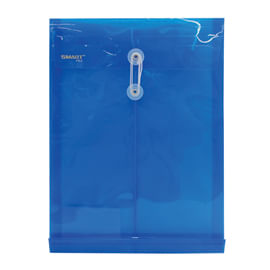 13830 - SOBRE BOLSA OFICIO CON RONDANA VERTICAL PLASTICO AZUL