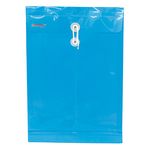 13889 - SOBRE BOLSA OFICIO CON RONDANA VERTICAL PLASTICO AZUL