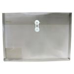 13638 - SOBRE BOLSA OFICIO CON RONDANA HORIZONTAL PLASTICO HUMO TRANSPARENTE