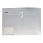 13637 - SOBRE BOLSA OFICIO CON RONDANA HORIZONTAL PLASTICO CRISTAL