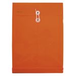 13956 - SOBRE BOLSA OFICIO CON RONDANA VERTICAL PLASTICO NARANJA