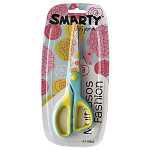 15819 - TIJERA METAL PLASTICO 6 3/4" MULTI FASHION SOFT BLT