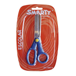 TIJERA METAL PLASTICO ESCOLAR ROMA 5" BLT
