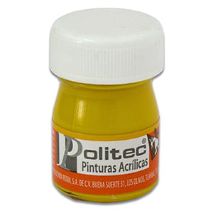 14808 - PINTURA ACRILICA POLITEC 20ML AMARILLO MEDIO