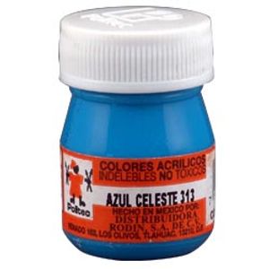 Pintura Acrilica Politec 20Ml Azul Celeste 313
