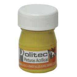 14807 - PINTURA ACRILICA POLITEC 20ML AMARILLO CLARO