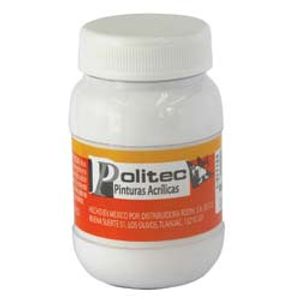 Pintura Acrilica Politec 100Ml Blanco Titanio 30131