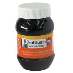 14799 - PINTURA ACRILICA POLITEC 100ML NEGRO INTENSO