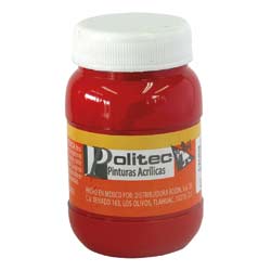 14801 - PINTURA ACRILICA POLITEC 100ML ROJO TOLUIDINA