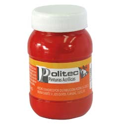14800 - PINTURA ACRILICA POLITEC 100ML ROJO