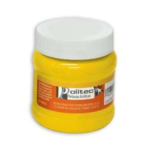Pintura Acrilica Politec 250Ml Amarillo Medio 31848