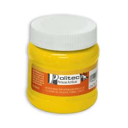 14934 - PINTURA ACRILICA POLITEC 250ML AMARILLO MEDIO