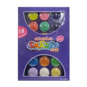 Acuarela Estuche Con 18 Pastillas Smarty 40616