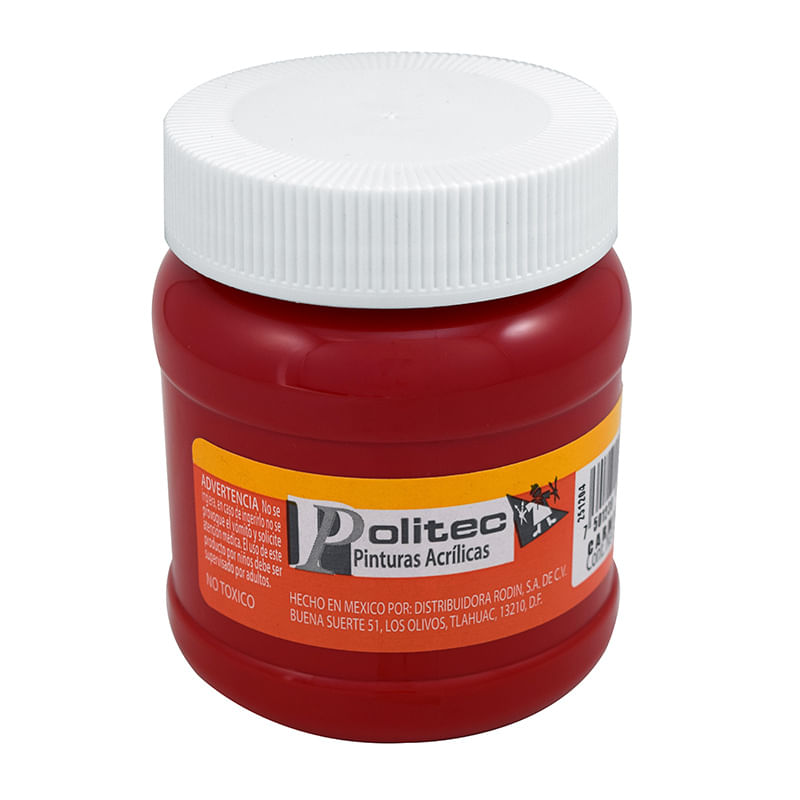 14947 - PINTURA ACRILICA POLITEC 250ML CARMIN
