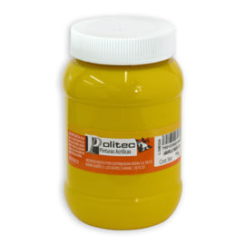 14955 - PINTURA ACRILICA POLITEC 500ML AMARILLO MEDIO