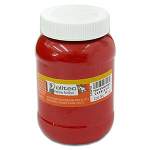 14959 - PINTURA ACRILICA POLITEC 500ML CARMIN