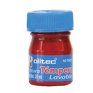 15119 - PINTURA TEMPERA 20ML ROJO