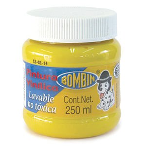 15144 - PINTURA VINILICA BOMBIN 250ML AMARILLO