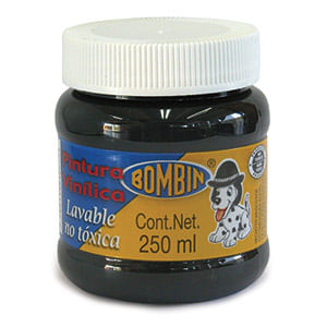 15151 - PINTURA VINILICA BOMBIN 250ML NEGRO
