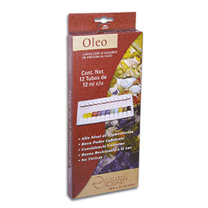 Pintura Para Oleo 12Ml Estuche Con 12 12948
