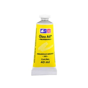 Pintura Para Oleo 40Ml Amarillo Medio 202