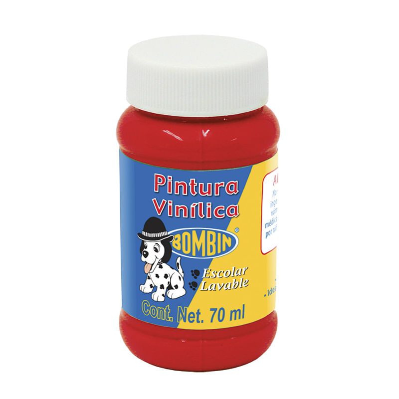 15164 - PINTURA VINILICA BOMBIN 70ML ROJO