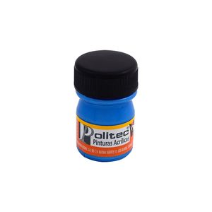 Pintura Acrilica Politec 20Ml Azul Metalico 14360