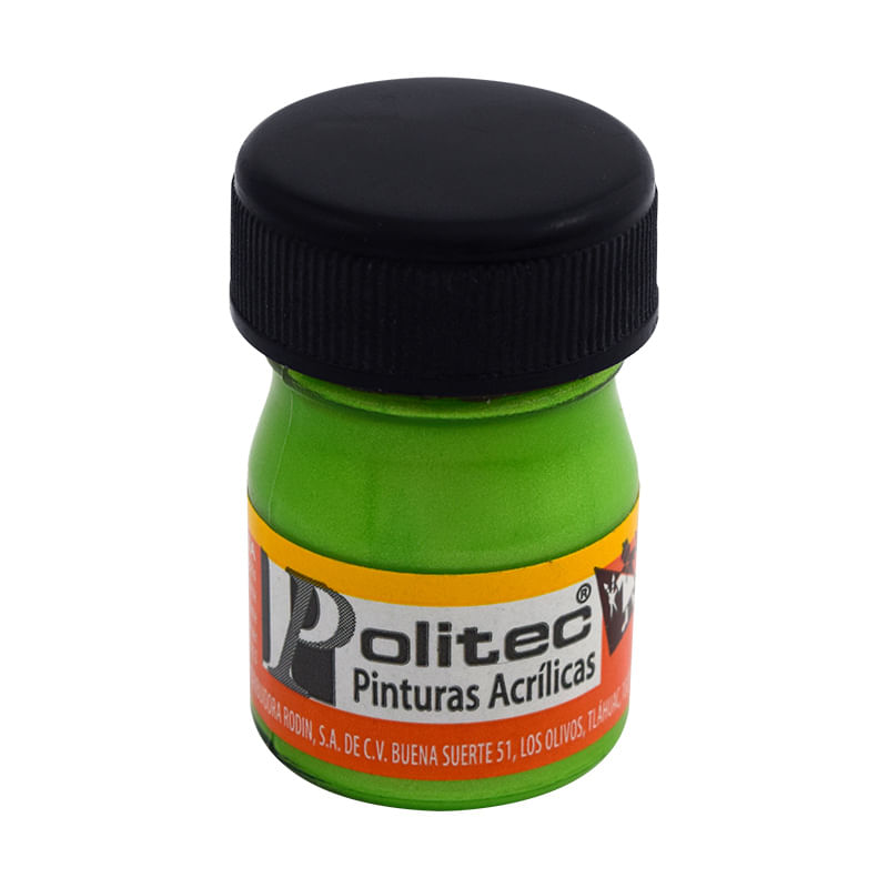 14927 - PINTURA ACRILICA POLITEC 20ML VERDE HOJA NACARADO