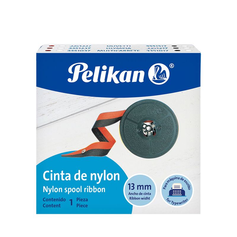 10764 - CINTA PARA MAQUINA MECANICA NYLON OLYMPIA NEGRO-ROJO SECRE 140 CA