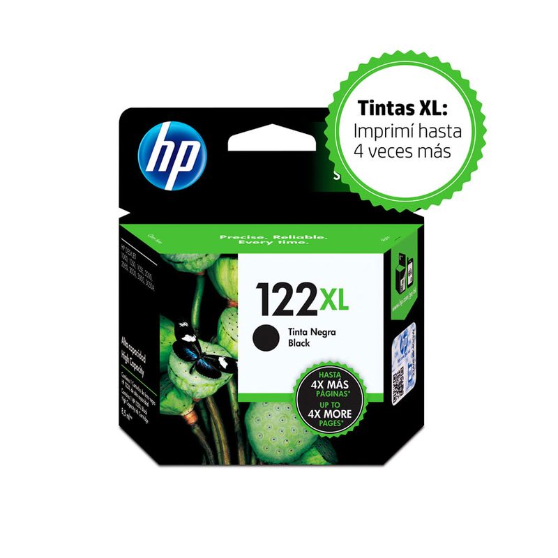 4196 - CARTUCHO DE TINTA HP 122XL NEGRO CH563HL