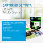 4211 - CARTUCHO DE TINTA HP 122XL COLOR CH564HL