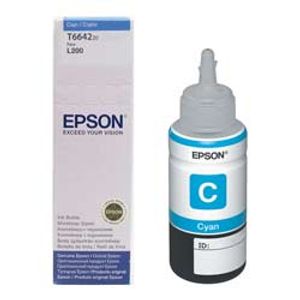 Botella De Tinta Epson T664 Cyan T664220-Al