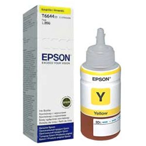 Botella De Tinta Epson T664 Amarillo T664420-Al