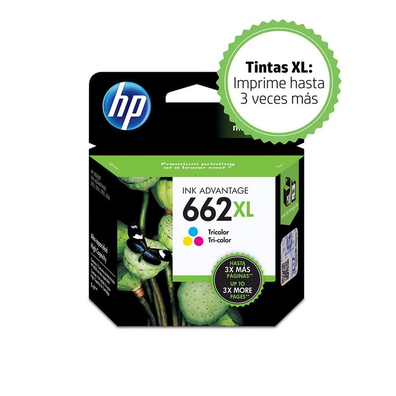 31357 - CARTUCHO DE TINTA HP 662XL COLOR CZ106AL