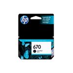 9086 - CARTUCHO DE TINTA HP 670 NEGRO CZ113AL